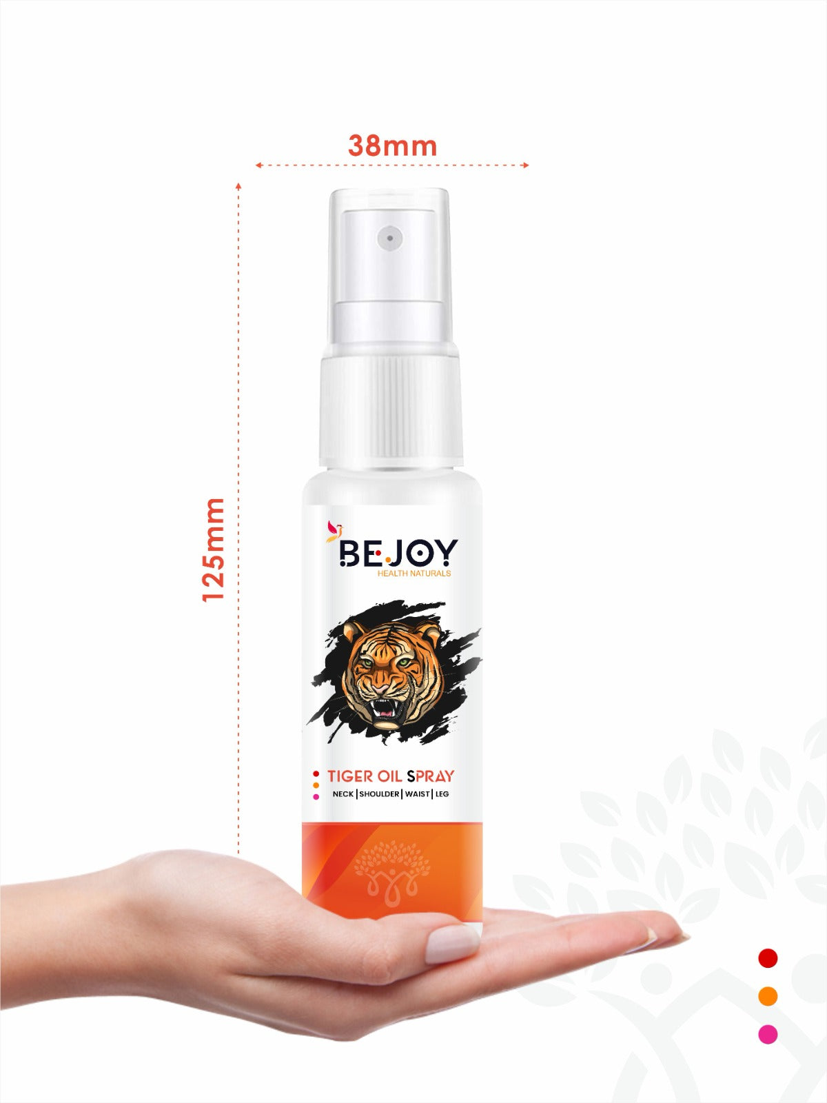 Bejoy Tiger Pain Relief Spray 50ML Suitable for Back Pain, Muscle Pain, Joint Pain, Knee Pain Suitable for Sports & Gym Related Injuries
